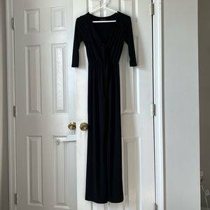 black long sleeve jumpsuit